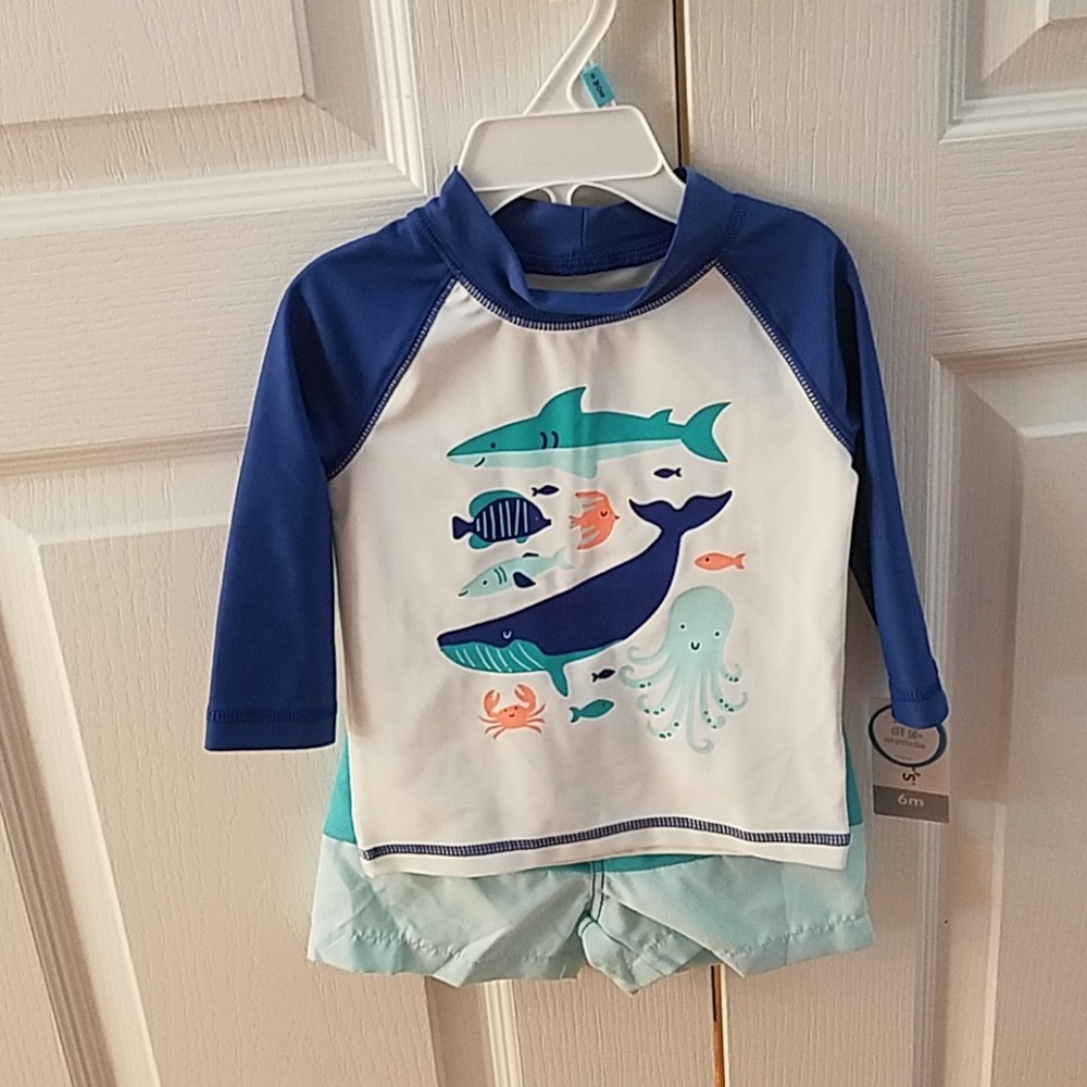 Carter's UPF 50 Rashguard Set